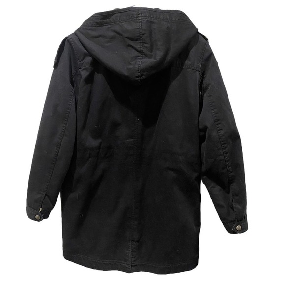 Pepe Jeans Womens Black Jacket Parka SZ. M - Picture 2 of 6